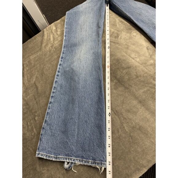 Levi's 70's High Rise Distressed Flare Jeans in Sonoma Step sz 26 - Picture 13 of 16
